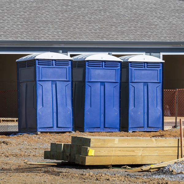 are there any restrictions on what items can be disposed of in the portable restrooms in Riverside New York